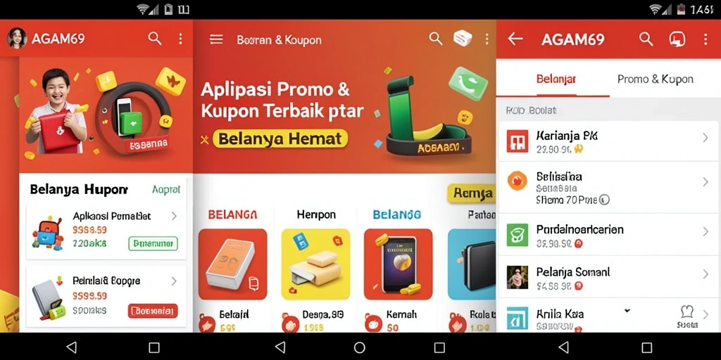 Antarmuka AGAM69 menampilkan berbagai kupon dan promo menarik.