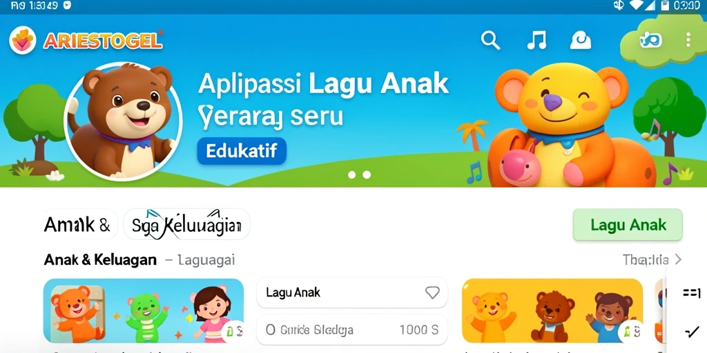 Tampilan antarmuka aplikasi ARIESTOGEL yang menarik dan mudah digunakan.