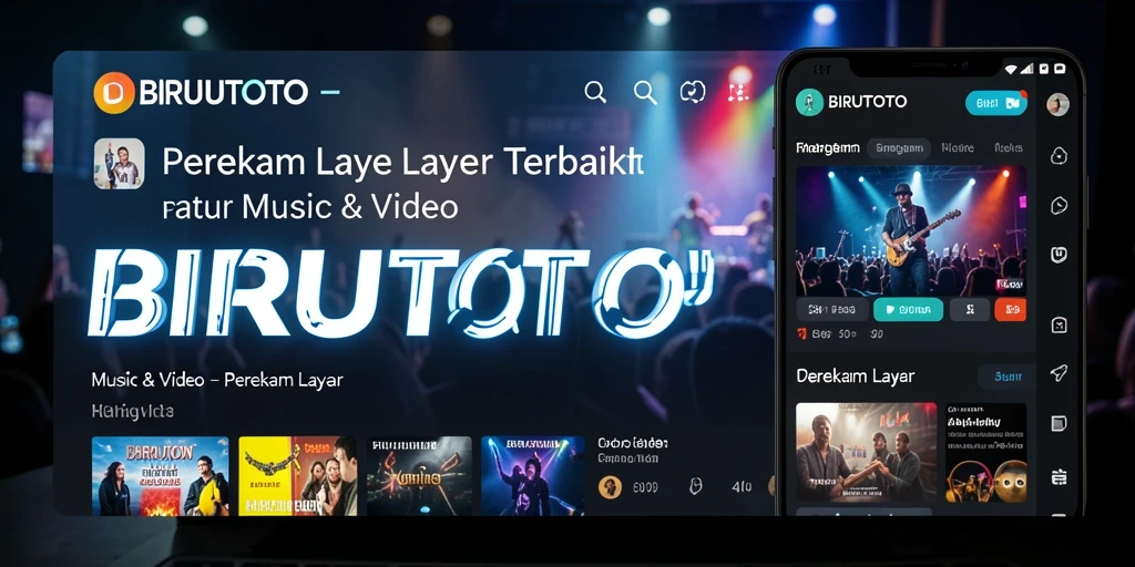 Tampilan antarmuka BIRUTOTO dengan fitur perekam layar yang intuitif.