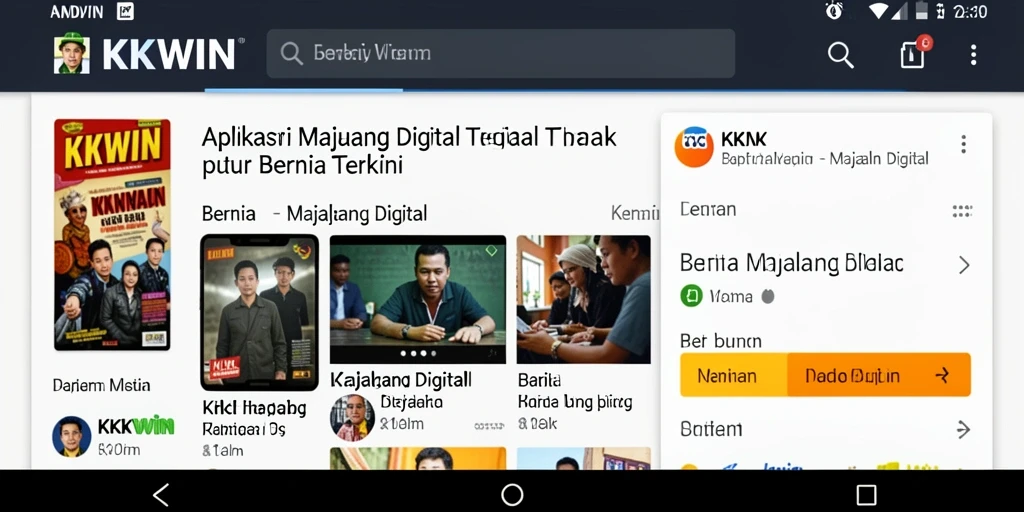 Antarmuka aplikasi KKWIN yang modern dan menarik.