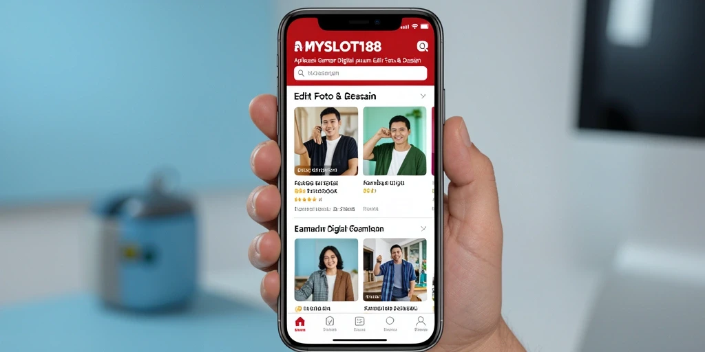 Antarmuka MYSLOT188 yang modern dan fungsional untuk editing gambar.