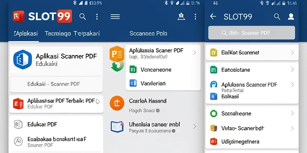 Tampilan antarmuka SLOT99 yang sederhana dan fungsional untuk pemindaian PDF.